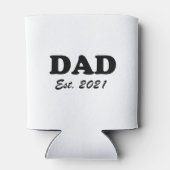 Papa op maat gemaakte datum Persoonlijke leuke leu Blikjeskoeler (Achterkant)