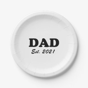 Papa op maat gemaakte datum Persoonlijke leuke leu Papieren Bordje