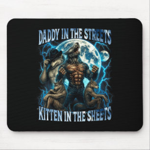 Papa Op Straat Kitten Op De Lakens Grappige Al Muismat