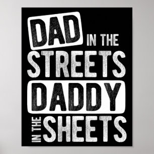 Papa op straat, papa in bed, beste papa ooit poster