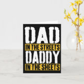 Papa op straat Papa in de lakens Vader &#; s Kaart (Gele Bloem)