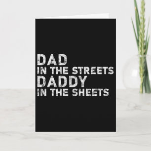 Papa Op Straat Vader Op Bed Vaderdag Kaart