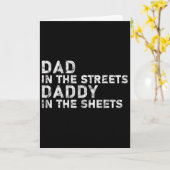Papa Op Straat Vader Op Bed Vaderdag Kaart (Gele Bloem)