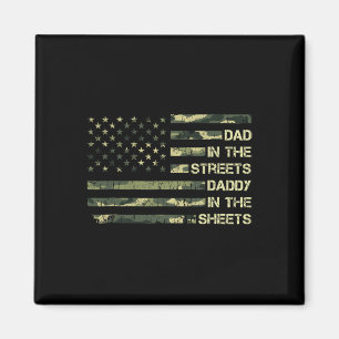 Papa Op Straat Vader Op Bed Vaderdag Magneet