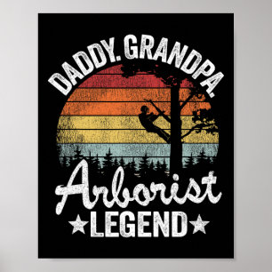 Papa Opa Boomverzorger Legende Boomklimmen Vader A Poster