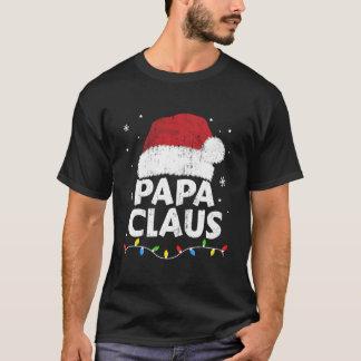 Papa Opa Claus Lichten Familie Pyjama T-shirt