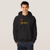 Papa Opa Gepersonaliseerd jaren Retro Custom Hoodie (Voorkant volledig)