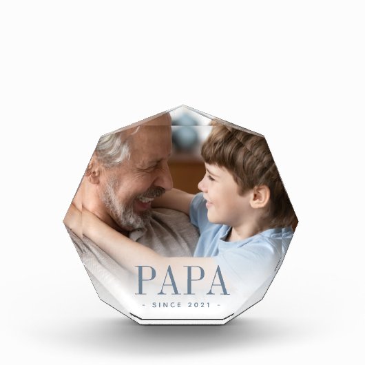 Papa opa jaar ingesteld fotoblokken (Voorkant)