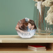 Papa opa jaar ingesteld fotoblokken