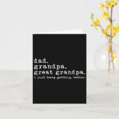 Papa Opa Opa Grappige Vaderdag Geweldig Kaart (Gele Bloem)
