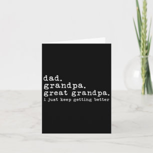 Papa Opa Opa Grappige Vaderdag Geweldig  Kaart