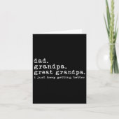 Papa Opa Opa Leuk Vaderdag Groot Kaart (Voorkant)