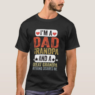 Papa Opa Opa Opa Opa Niets maakt me bang Opa T-shirt