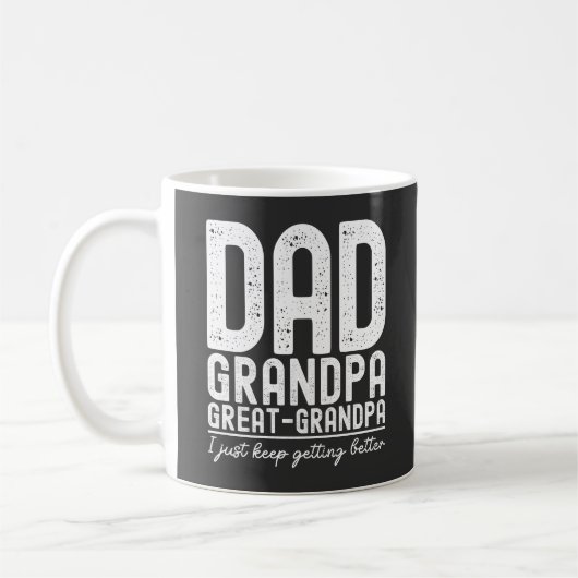 Papa Opa Opa Vader Funny Vaderdag Koffiemok (Links)