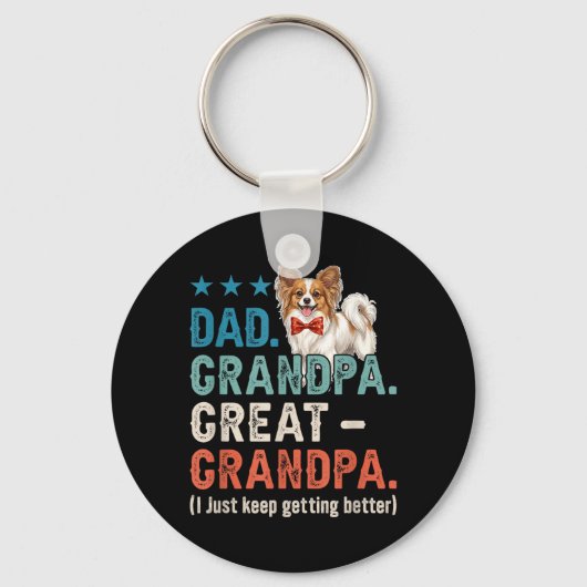 Papa Opa Opa Vaderdag Sleutelhanger (Voorkant)