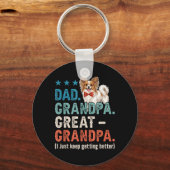 Papa Opa Opa Vaderdag Sleutelhanger (Voorkant)