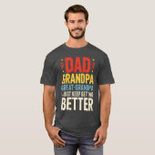 Papa Opa Oudoom Grootste Opa Vaders T-shirt (Voorkant volledig)