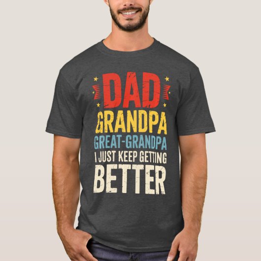 Papa Opa Oudoom Grootste Opa Vaders T-shirt (Voorkant)
