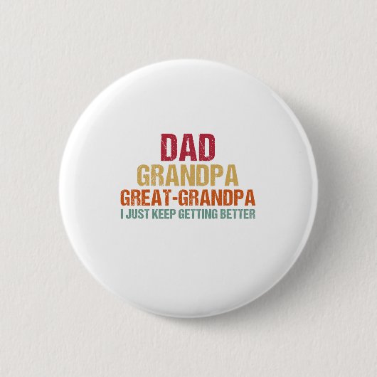Papa Opa Oudoom Vaderdag Ronde Button 5,7 Cm (Voorkant)