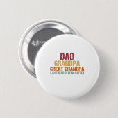 Papa Opa Oudoom Vaderdag Ronde Button 5,7 Cm (Voorkant /achterkant)