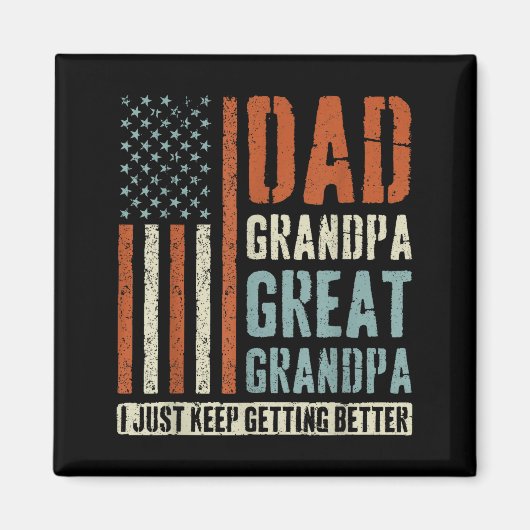 Papa Opa Overgrootvader Magneet (Voorkant)