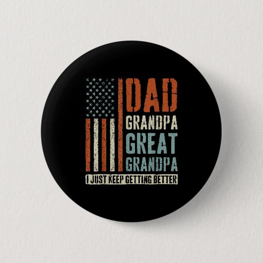 Papa Opa Overgrootvader Ronde Button 5,7 Cm (Voorkant)