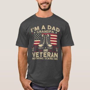 Papa Opa Veteraan Amerikaans T-shirt
