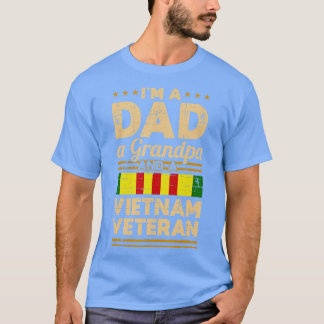 Papa Opa Vietnam Veteraan  Mannen Gift T-shirt