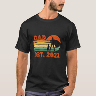 Papa opgericht 2021 Est Nieuwe Papa Vader Gift T-shirt