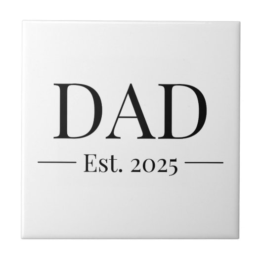 Papa Opgericht 2025 Tegeltje (Voorkant)