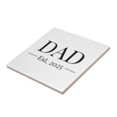 Papa Opgericht 2025 Tegeltje (Zijkant)
