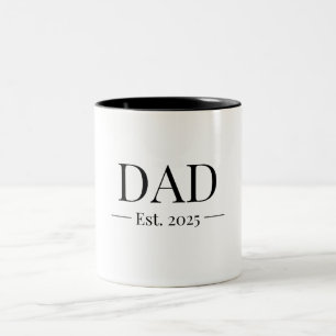 Papa Opgericht 2025 Tweekleurige Koffiemok