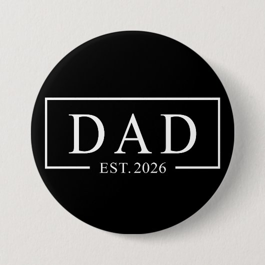 Papa Opgericht 2026 Ronde Button 7,6 Cm (Voorkant)