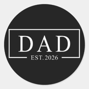 Papa Opgericht 2026 Ronde Sticker