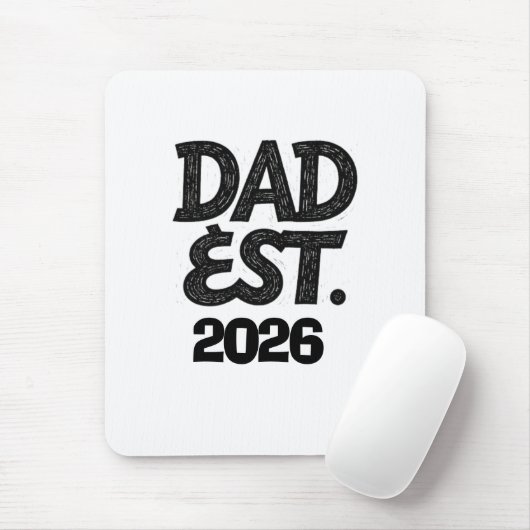 Papa Opgericht 2026 Trots Vader Sinds Muismat (Met muis)