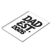 Papa Opgericht 2026 Trots Vader Sinds Notitieboek (Linkerzijde)