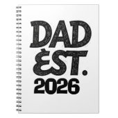 Papa Opgericht 2026 Trots Vader Sinds Notitieboek (Voorkant)
