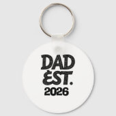 Papa Opgericht 2026 Trots Vader Sinds Sleutelhanger (Voorkant)