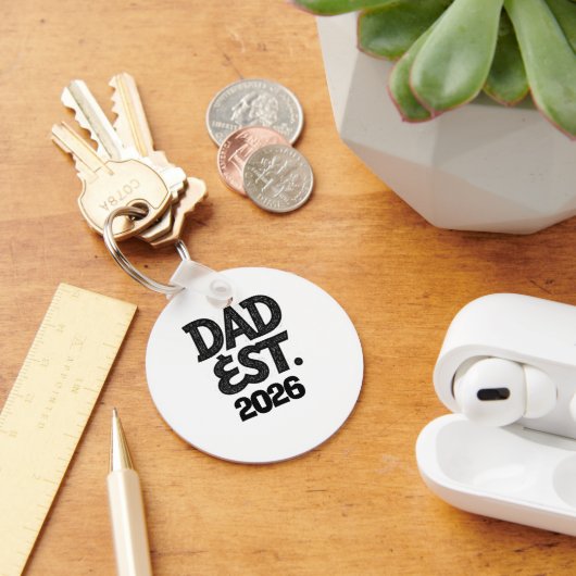Papa Opgericht 2026 Trots Vader Sinds Sleutelhanger (Bureau)