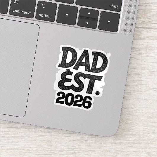 Papa Opgericht 2026 Trots Vader Sinds Sticker (Detail)