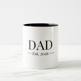 Papa Opgericht 2026 Tweekleurige Koffiemok