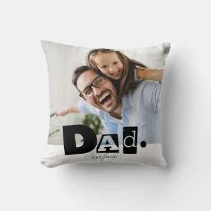 Papa Opgericht Aangepaste Moderne Gezinsfoto Kussen