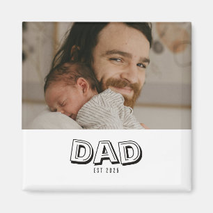 Papa Opgericht Foto Cadeau Magneet