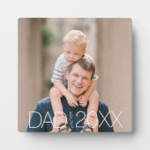 Papa Opgericht Foto  Fotoplaat (Voorkant)