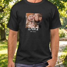 Papa Opgericht Foto Fun Witte Tekst Zwart