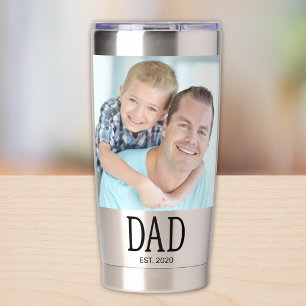 Papa Opgericht Foto Geïsoleerde Drinkbeker