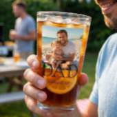 Papa Opgericht Foto Minimaal Vaderdag Cadeau Glas