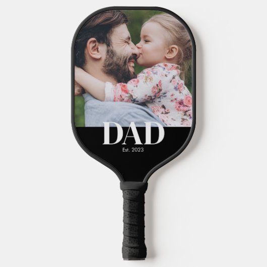 Papa Opgericht Foto Pickleball Paddle (Voorkant)