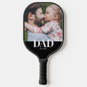 Papa Opgericht Foto Pickleball Paddle (Achterkant)