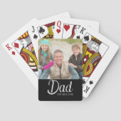 Papa Opgericht Foto  Pokerkaarten (Achterkant)